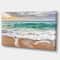 Designart - Crystal Clear Blue Foaming Waves - Seascape Canvas Art Print
